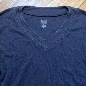 Eileen Fisher by Garnet Hill Pajama Top Organic Pima Cotton size medium